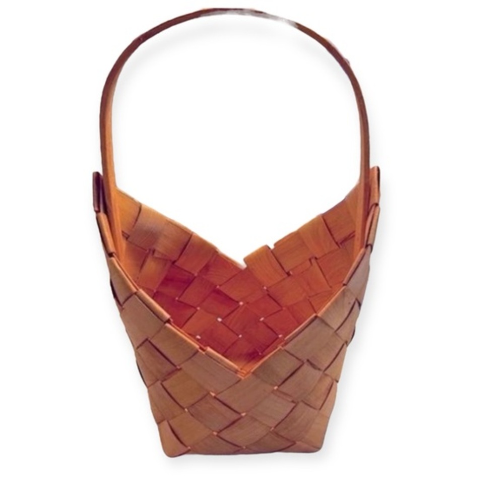 Handmade Basket Cottage Decor 13” x 9”